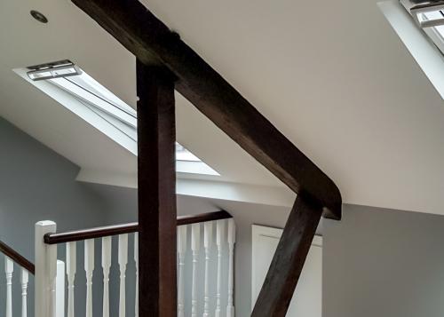 attic conversion with velux windows