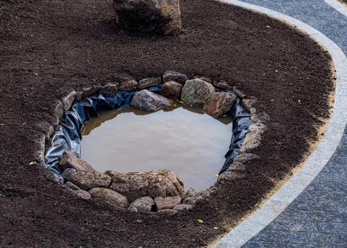 Garden Pond Install by Castle Masons