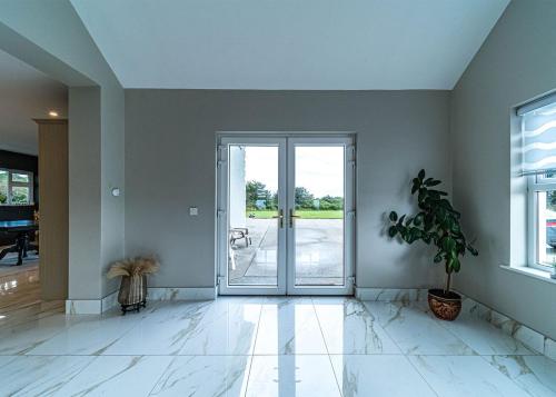 tiled floors in living area extension